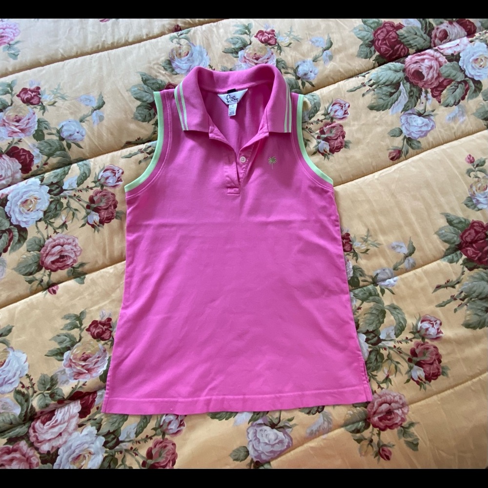 Lilly Pulitzer pink shirt
